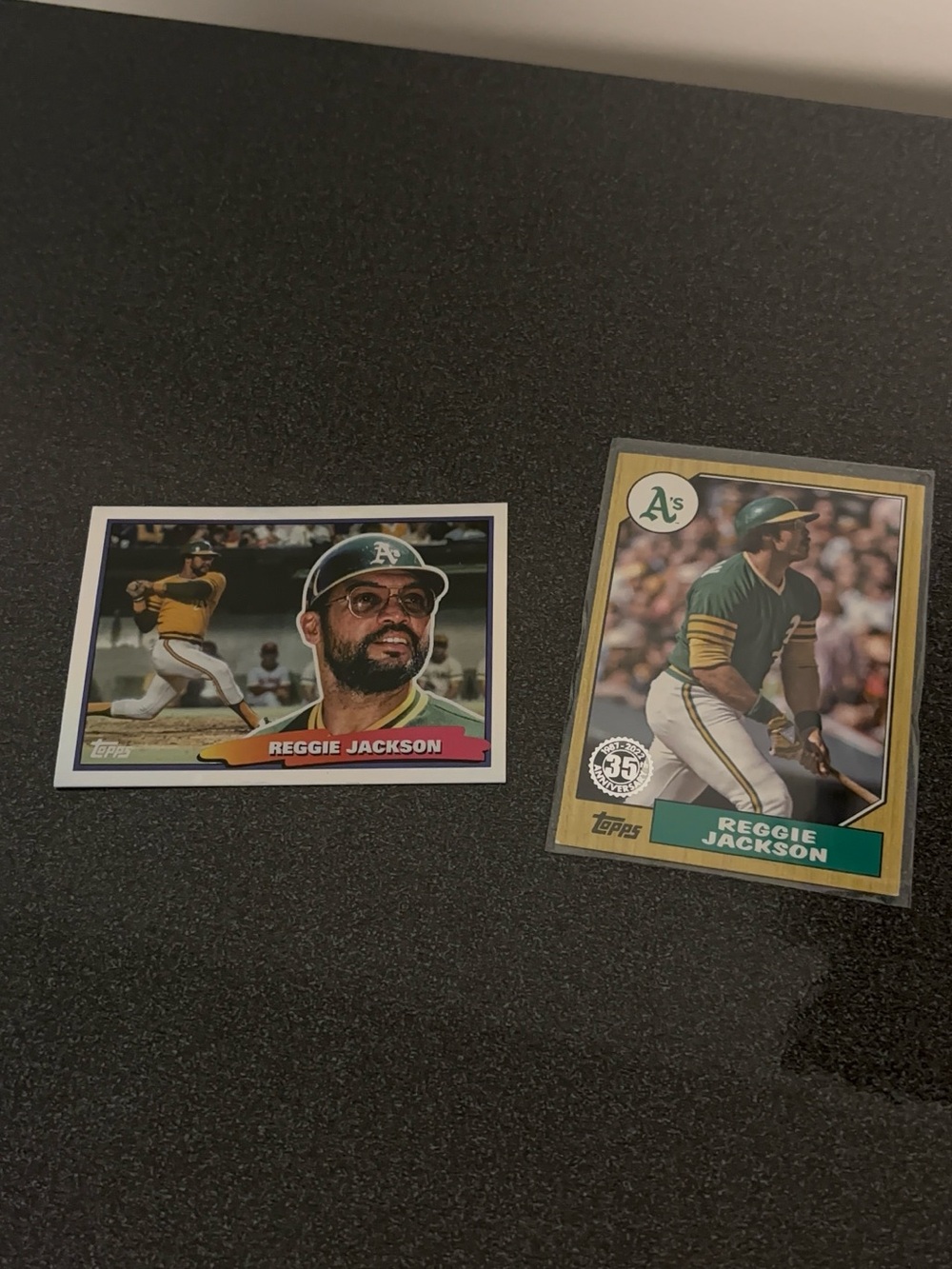 Reggie Jackson Topps Baseball Cards – Green & Gold
